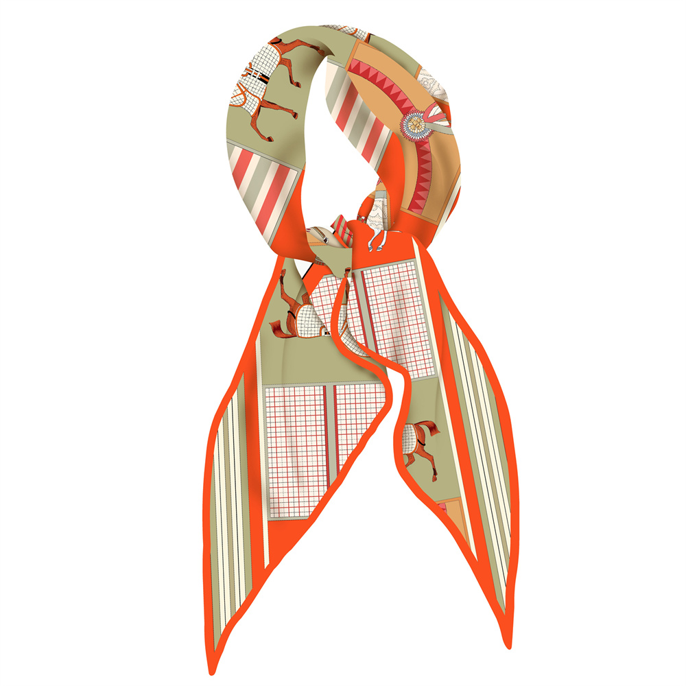 Silk Scarf Square - Nowe, modne, drukowane jedwabne szale, damskie