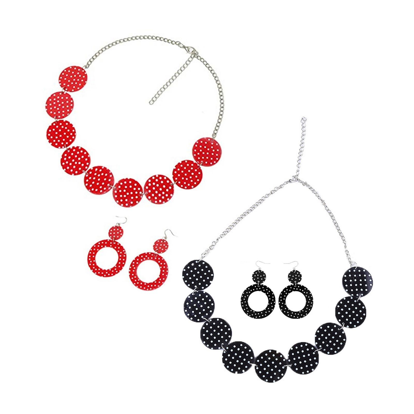 Women'S Accessories In The 1950S - Zestaw kolczyków i naszyjnika w stylu
