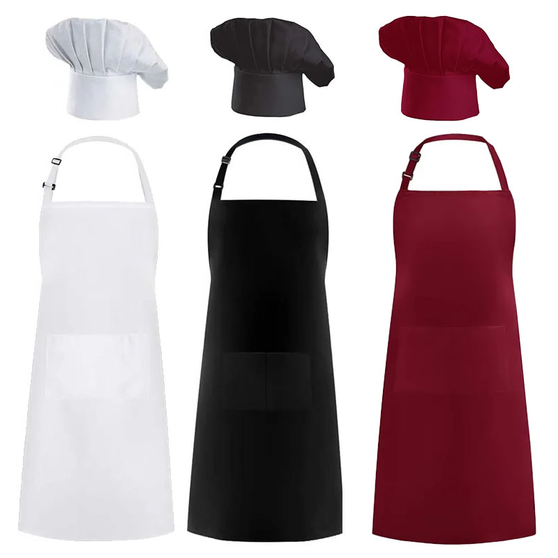 Women Kitchen Accessories - Fartuch Szef kuchni Kapelusz Usługi gastronomiczne
