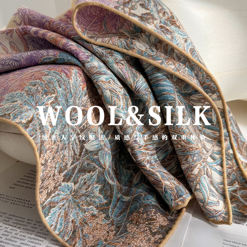 Women Accessories Sale - Jedwabne wełniane szale damskie, eleganckie apaszki