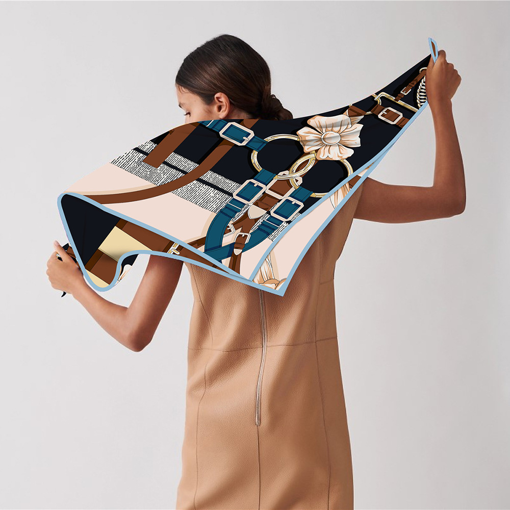 90cm Nowy projekt Pasek Twill  – Silk Scarf Square recenzja i cena