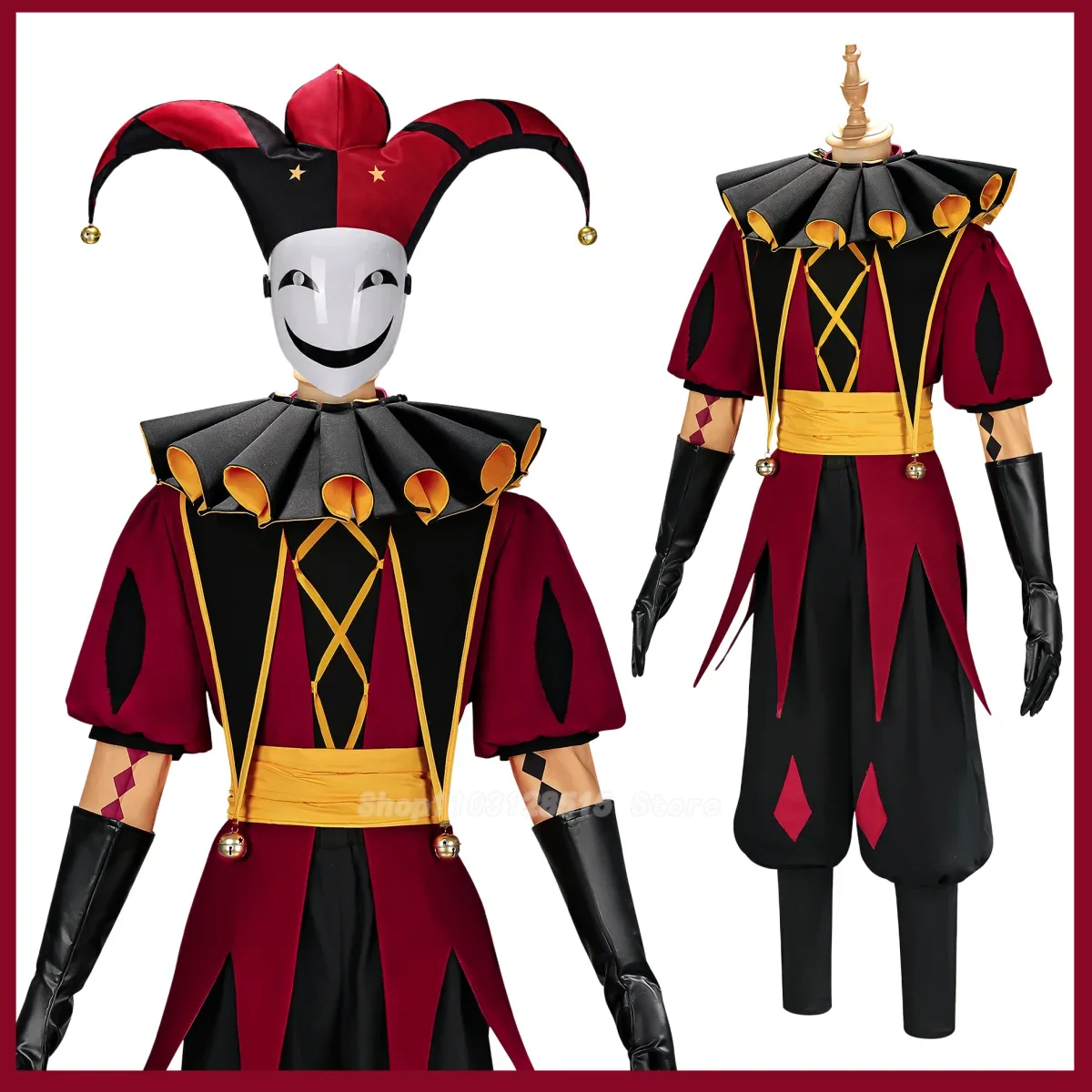 Kostium do cosplayu Pierrot Ha – Women'S Red Accessories recenzja i cena