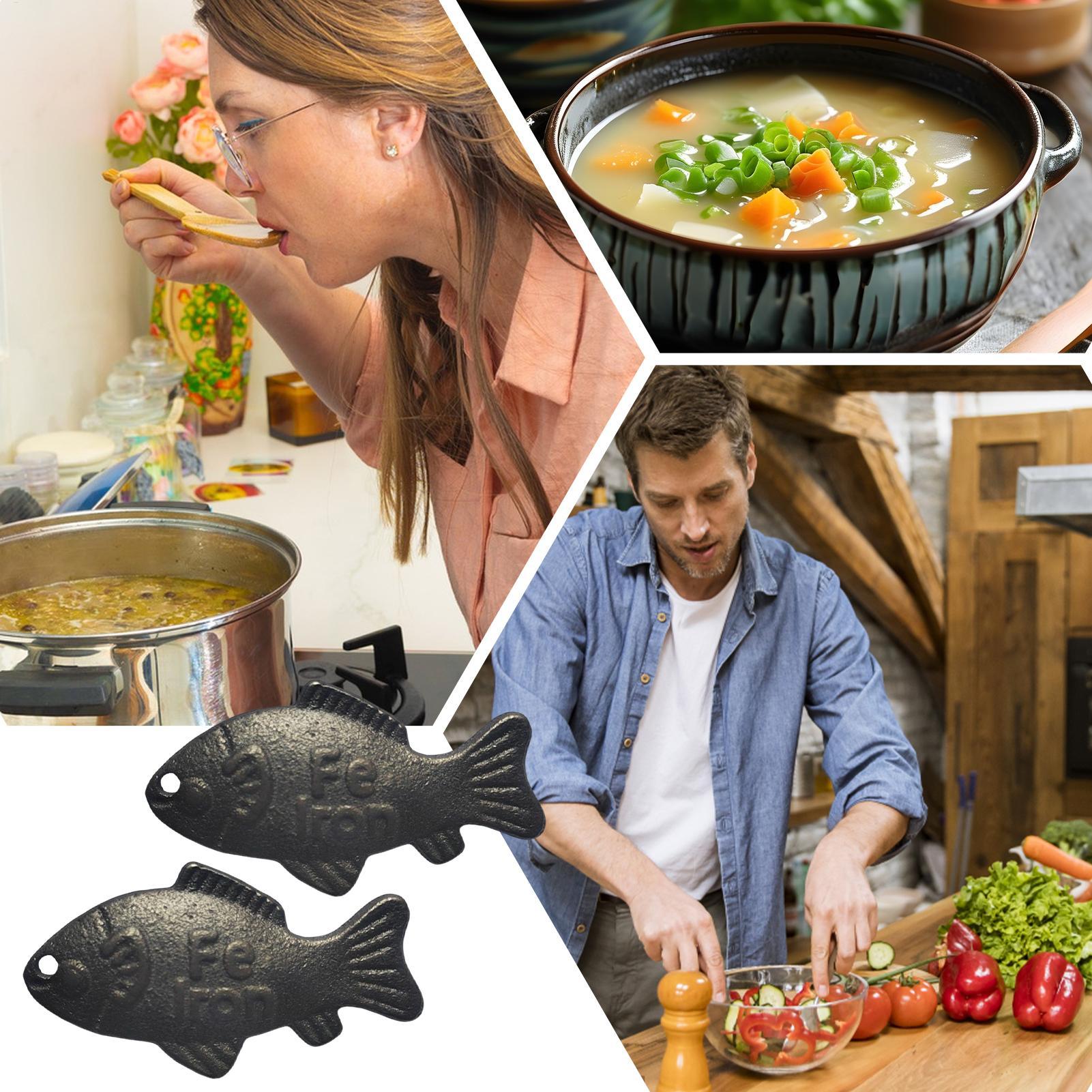 2 szt. Żelazne rybki - natural – Women Kitchen Accessories recenzja i cena