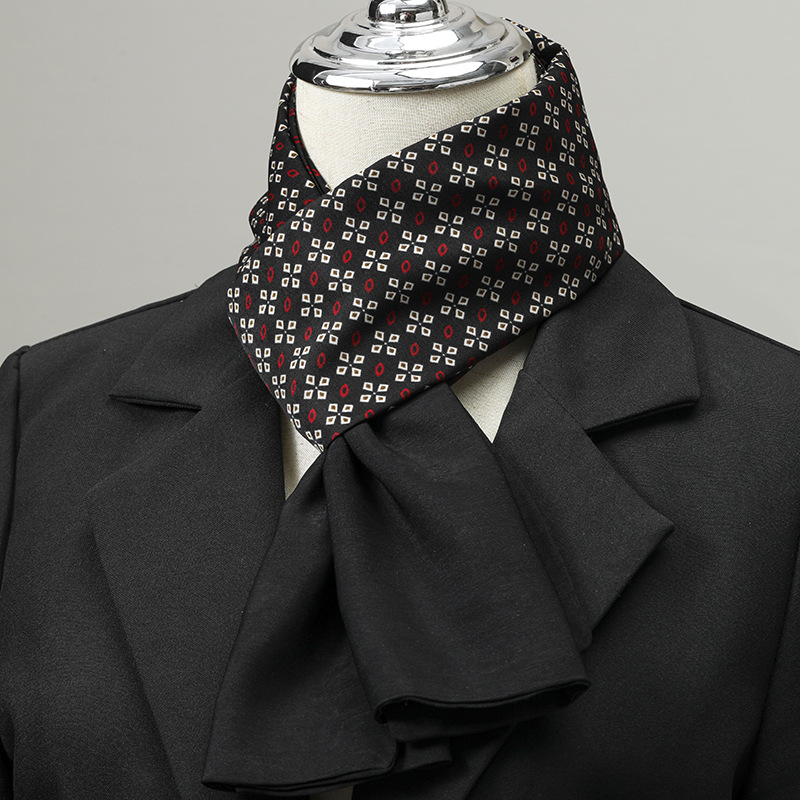 Męski szalik imitujący jedwab, – Silk Scarf Square recenzja i cena