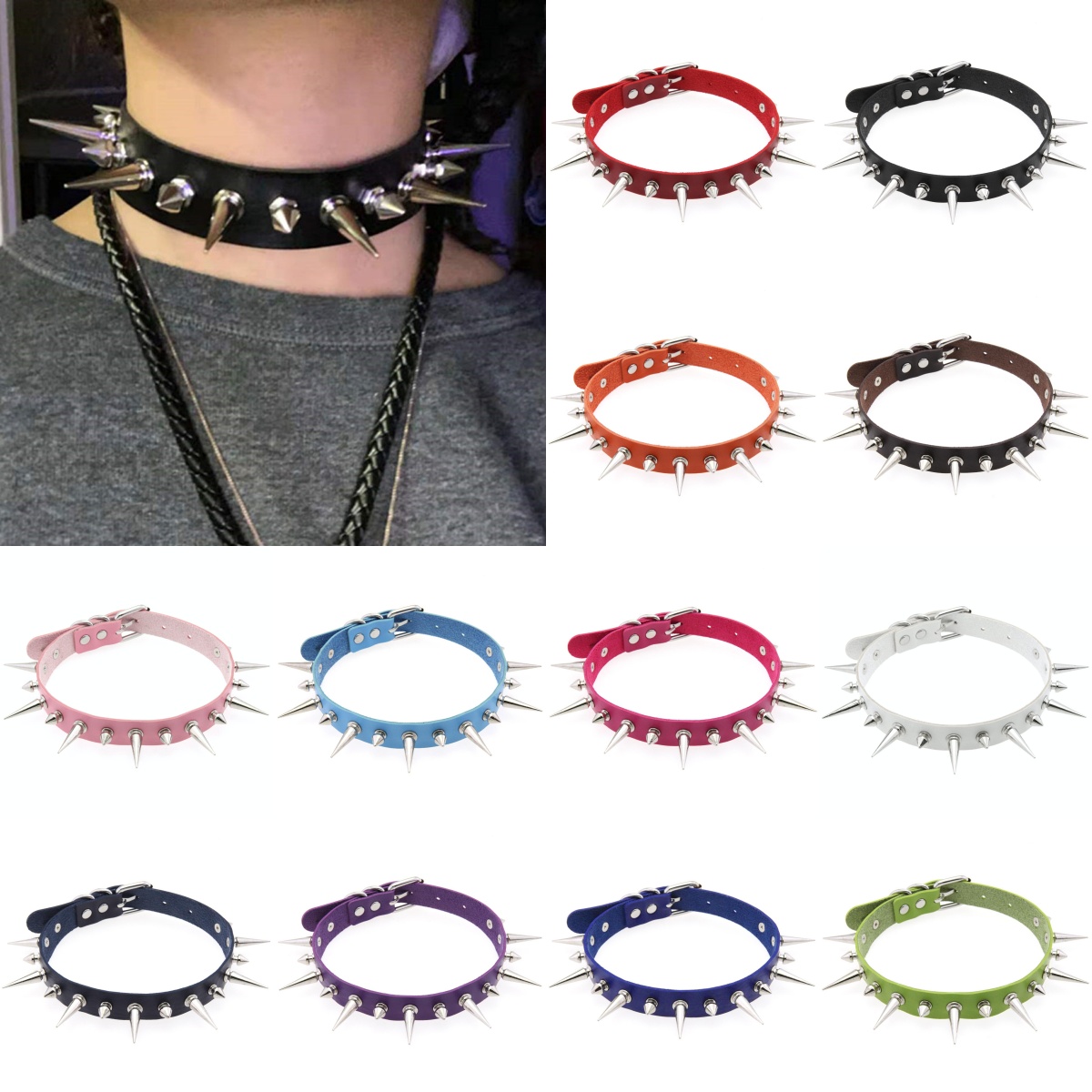 12 kolorów Halloween Emo Cospl – Women'S Emo Accessories recenzja i cena
